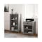 Whalen Fallbrook Bookcase, Three-Shelf, 28w x 14d x 48.25h, Smoked Ash/Rustic Warm Gray SPUS-FBBK-GM - alternate 3